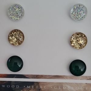 Set of 3 earrings